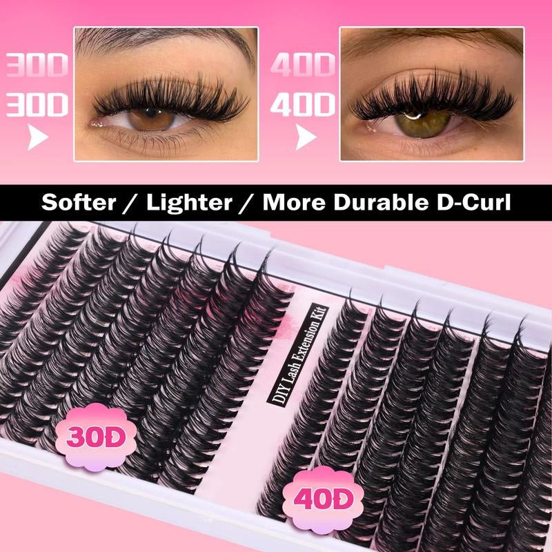 9 - 16mm DIY Lash Extension Kit: 280pcs Lash Clusters [Bond & Seal, Tweezers] - Gotcha Girl Cosmetics Gotcha Girl Cosmetics876b7951-7dd2-4a25-b2ae-e5b4d61289a8