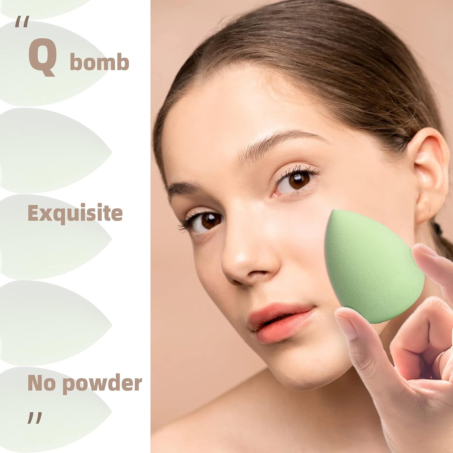COSTICA Makeup Sponge Set Blender, Beauty Sponge Makeup Blender Flawless for Liquid - Multi Colored 4 Pcs Avocado Series - Gotcha Girl Cosmetics Gotcha Girl Cosmetics 82292aa4-79a0-4c40-b805-bc9bc672b4cf