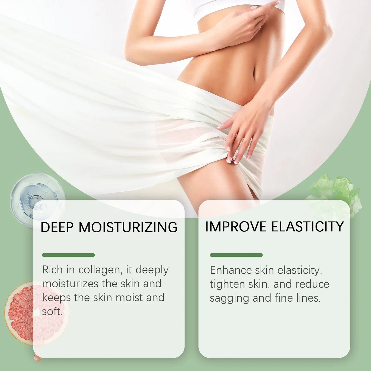 Collagen Infused Body Lotion Anti Aging Smoothing Strengthen Barrier Long Lasting Hydrating Reduce Sagging Moisturize Body Cream - Gotcha Girl Cosmetics Gotcha Girl Cosmetics 14771150gboxed