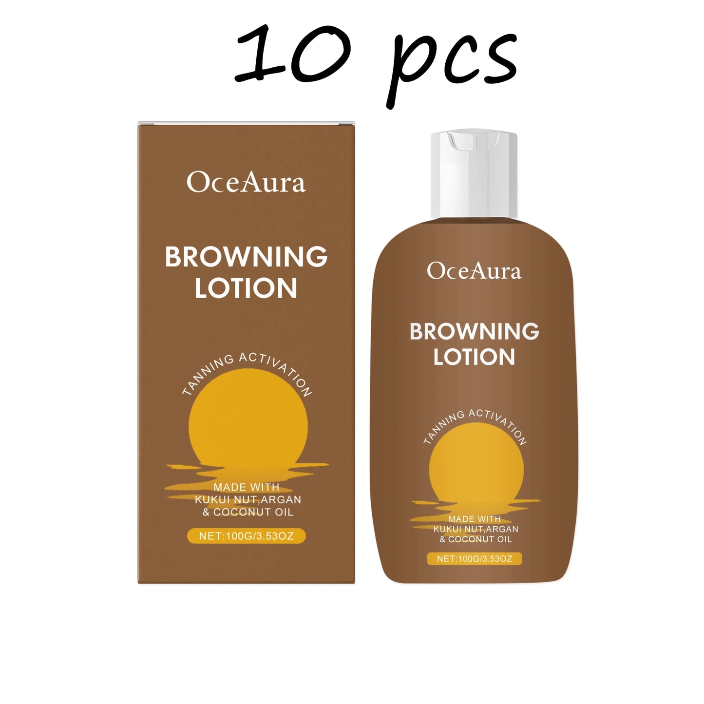 Oceaura Herbal Browning Lotion Summer Moisturize Sunless Tanning Enhance Softness Non - greasy Glowing Bronzer Skin Tanning Lotion - Gotcha Girl Cosmetics Gotcha Girl Cosmetics 14173buy4free6200007763201336106