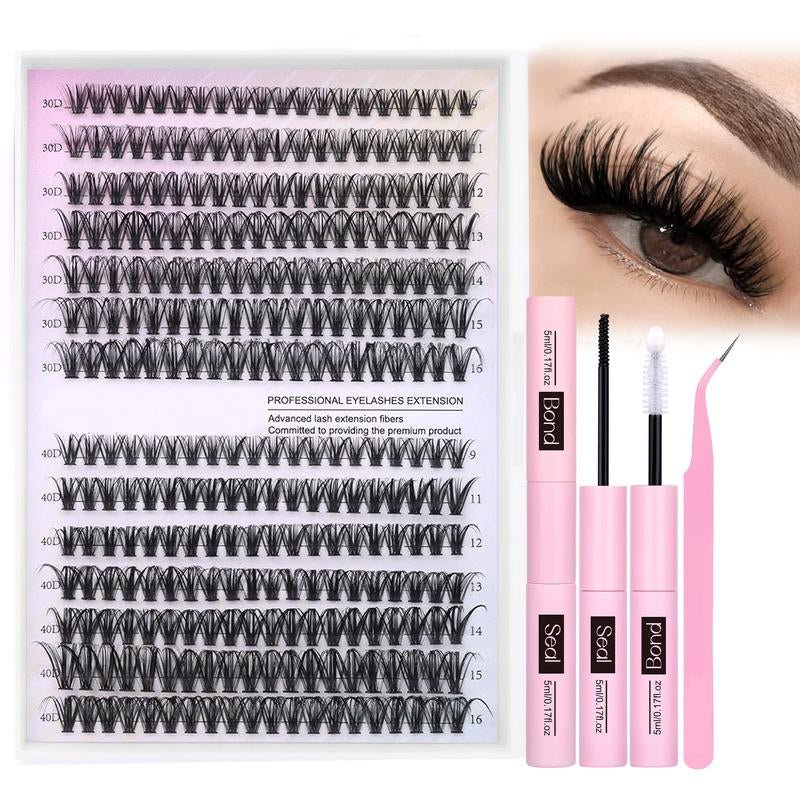 9 - 16mm DIY Lash Extension Kit: 280pcs Lash Clusters [Bond & Seal, Tweezers] - Gotcha Girl Cosmetics Gotcha Girl Cosmetics876b7951-7dd2-4a25-b2ae-e5b4d61289a8