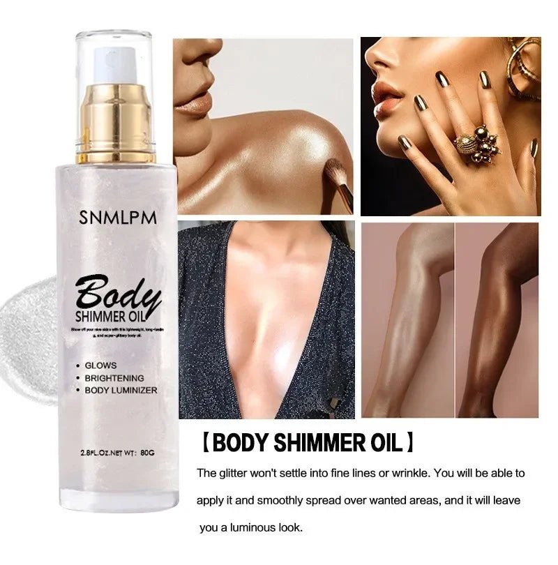 80G Body Luminous Oil Quicksand Highlight Oil Brighten Face Body Repair Highlight Oil Diamond Muscle Body Glitter Oil - Gotcha Girl CosmeticsGotcha Girl Cosmetics 0b78860a-2b24-4e86-b73f-0ed7fbeacba1