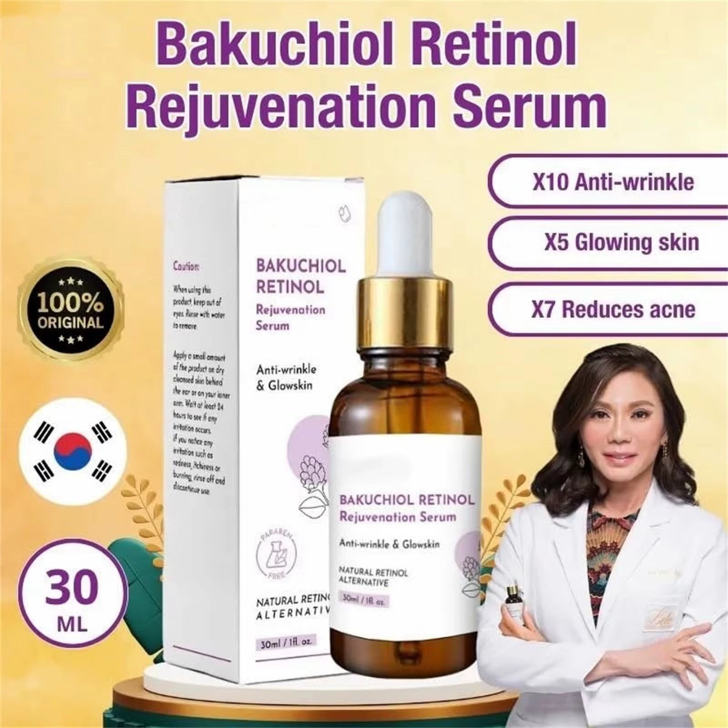 Bakuchiol Retinol Anti - Aging Serum – Collagen - Boosting, Gentle Rejuvenation for Smoother, Firmer, Youthful Skin - Gotcha Girl Cosmetics Gotcha Girl Cosmetics61b1c384-4210-4d63-96ef-717463a61218