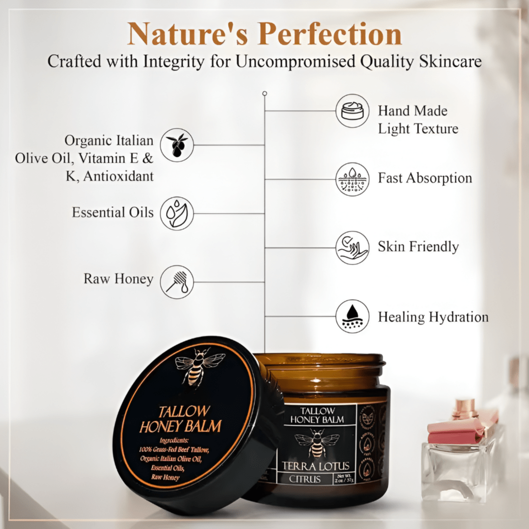Tallow Honey Balm™ Organic Beef Tallow & Raw Honey Moisture Balm - Gotcha Girl Cosmetics Gotcha Girl Cosmetics2b8282e3-16f1-4346-a30e-a3dfac75738b